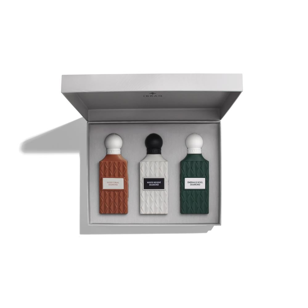 IBRAQ Grey Diamond Collection Gift Set – 3 x 75ml