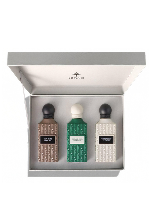 IBRAQ Grey Diamond Collection Gift Set – 3 x 75ml