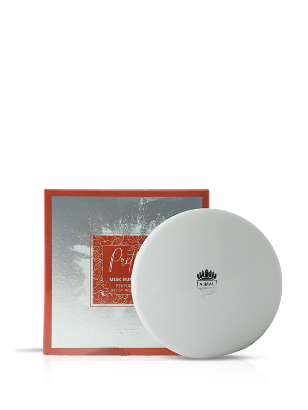 Ajmal Musk Rumman Body Powder 75g: A Velvet Spark of Ruby Freshness