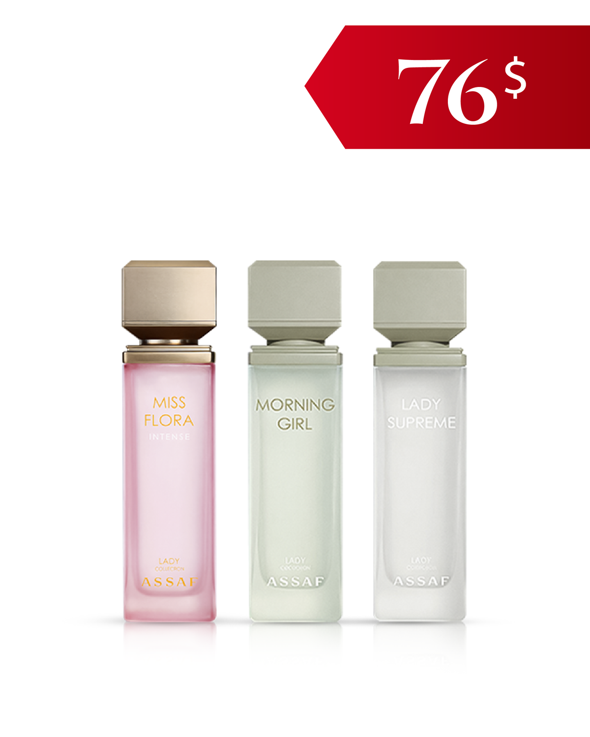 Assaf Floral Feminine Bundle – Miss Flora Intense, Morning Girl & Lady Supreme