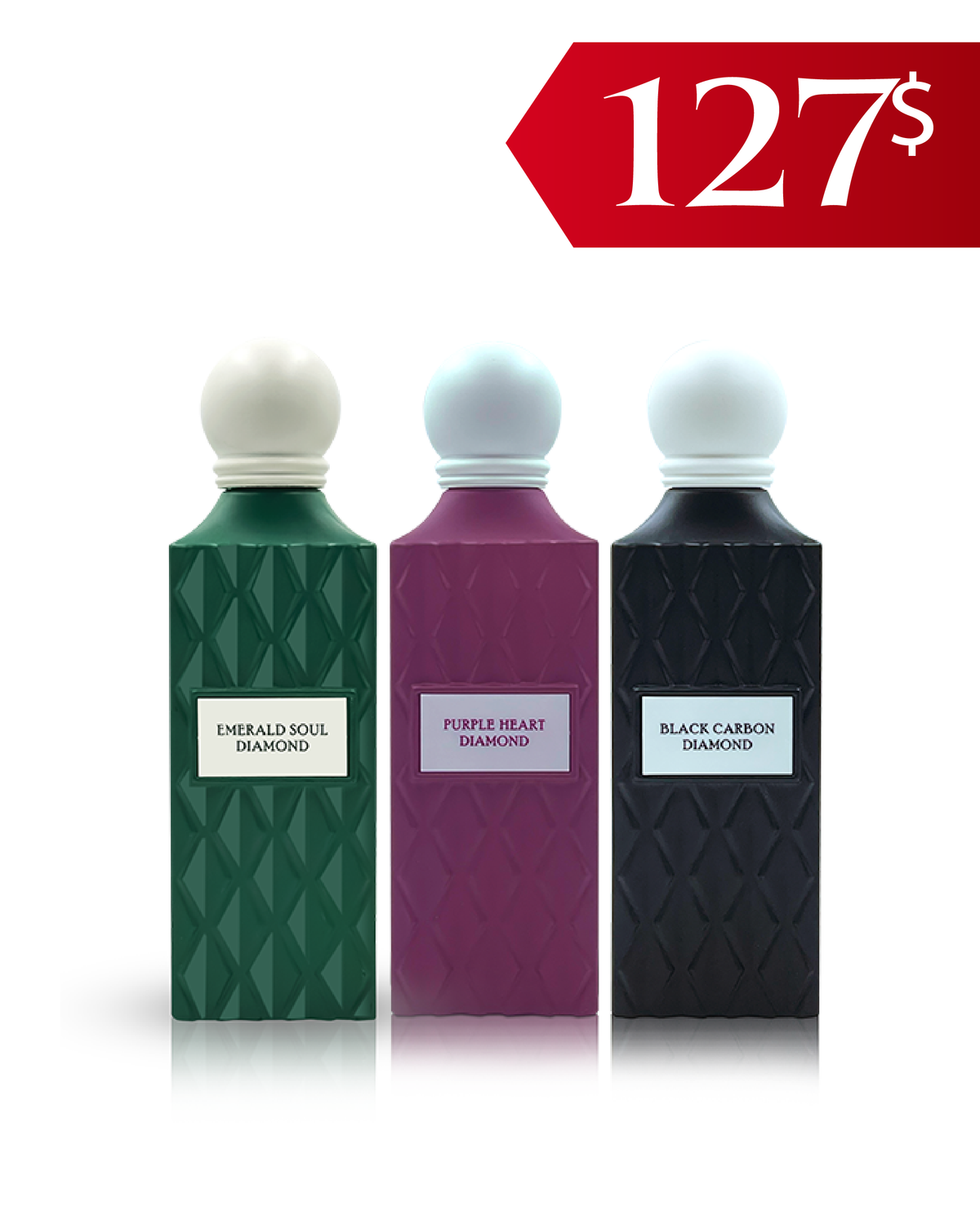 Diamond Collection Bundle – Emerald Soul, Purple Heart & Black Carbon
